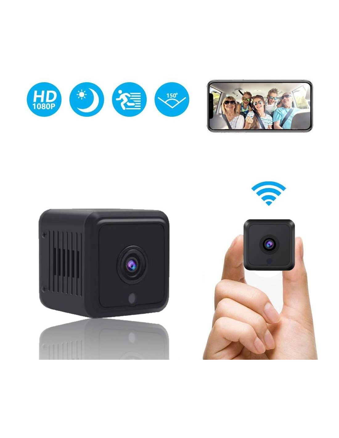 Mini Cam Ra Wifi Espion Full Hd