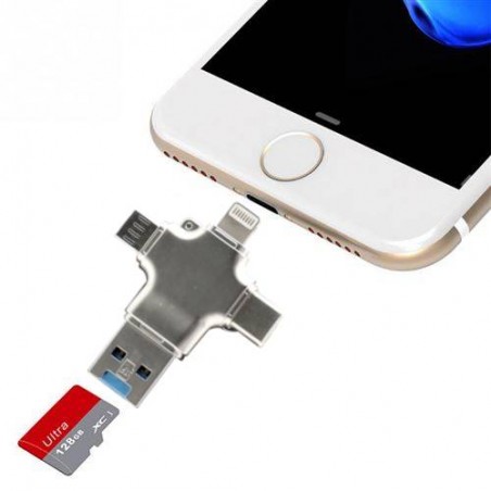 Lecteur carte Micro SD pour Smartphone iPhone Android